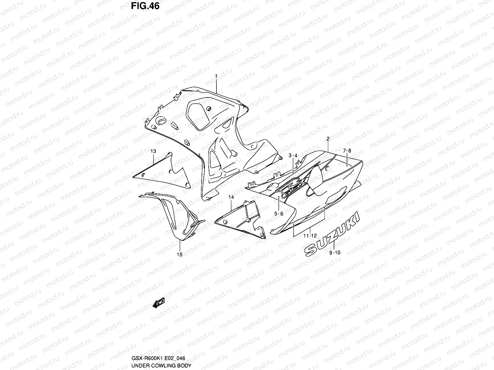 46 - UNDER COWLING (MODEL K1)