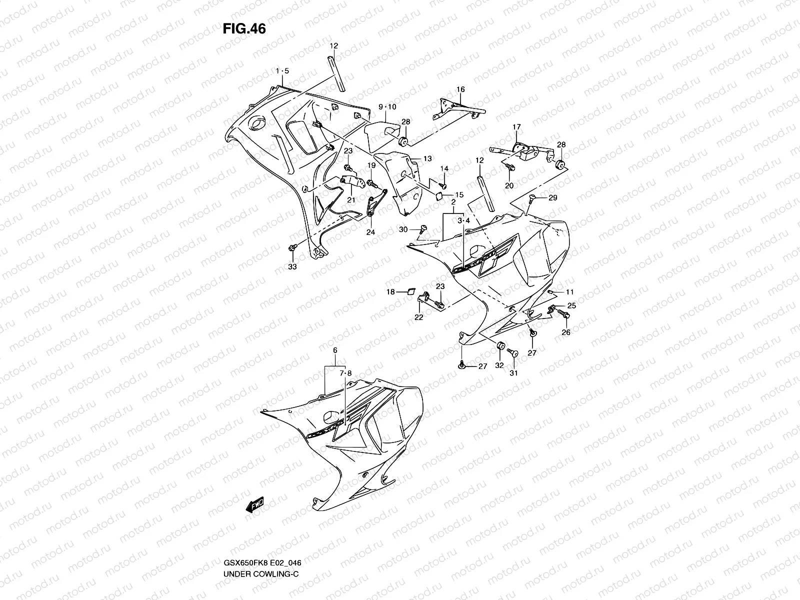 46 - UNDER COWLING (MODEL K8)
