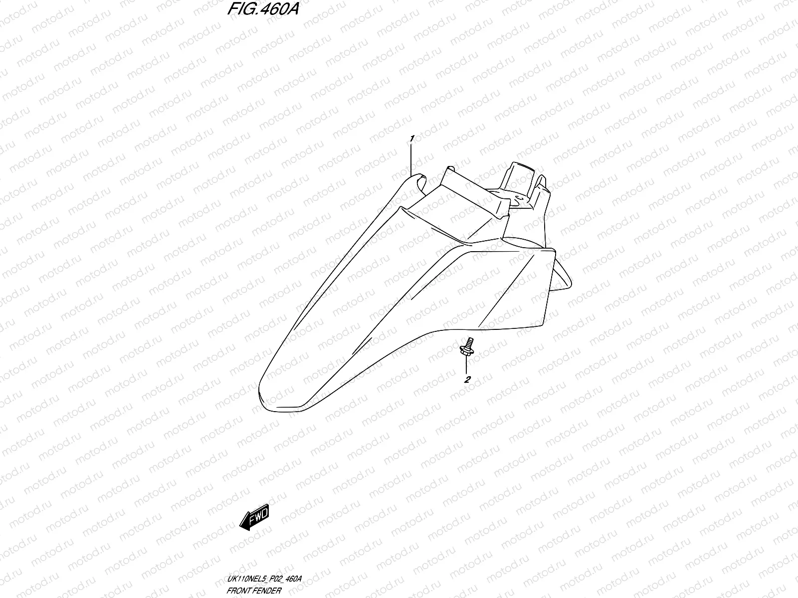 460A - FRONT FENDER