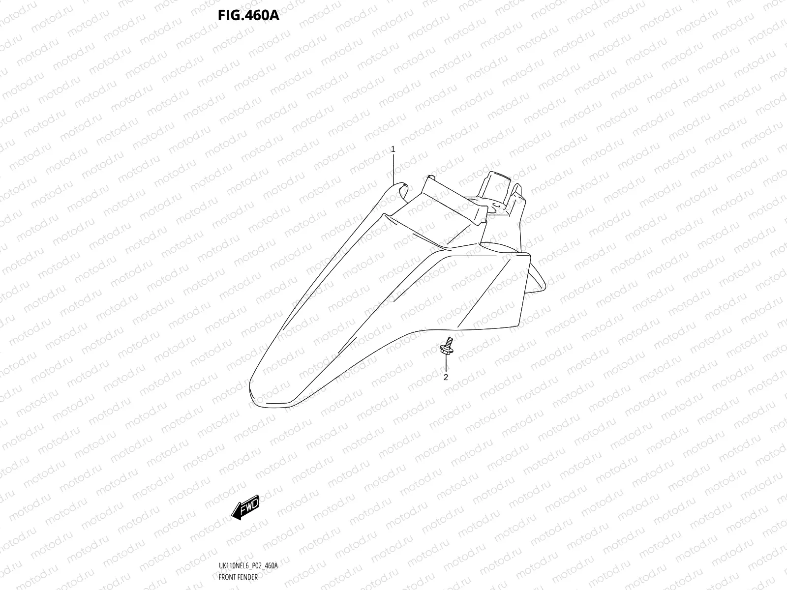 460A - FRONT FENDER