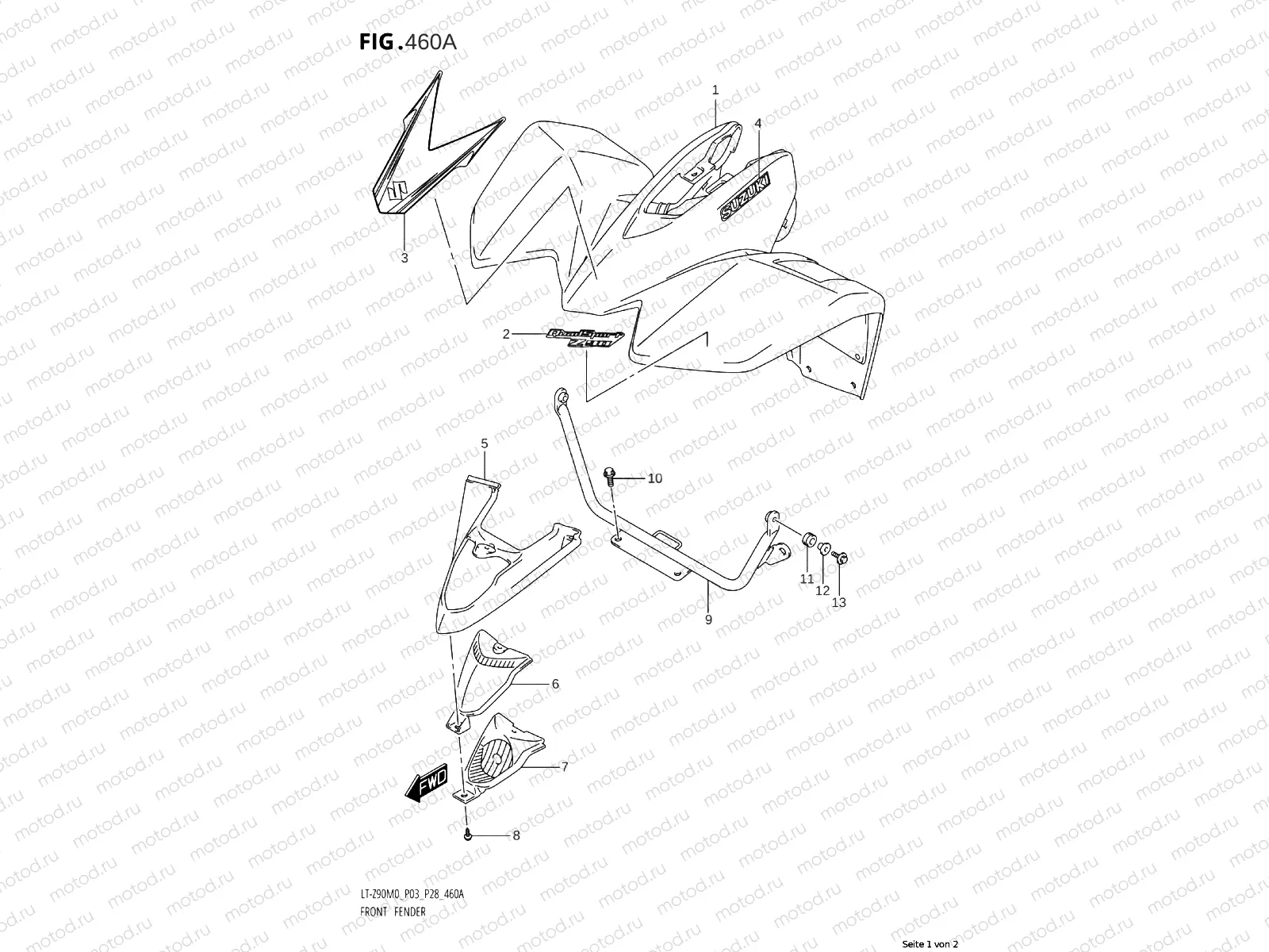 460A - FRONT FENDER