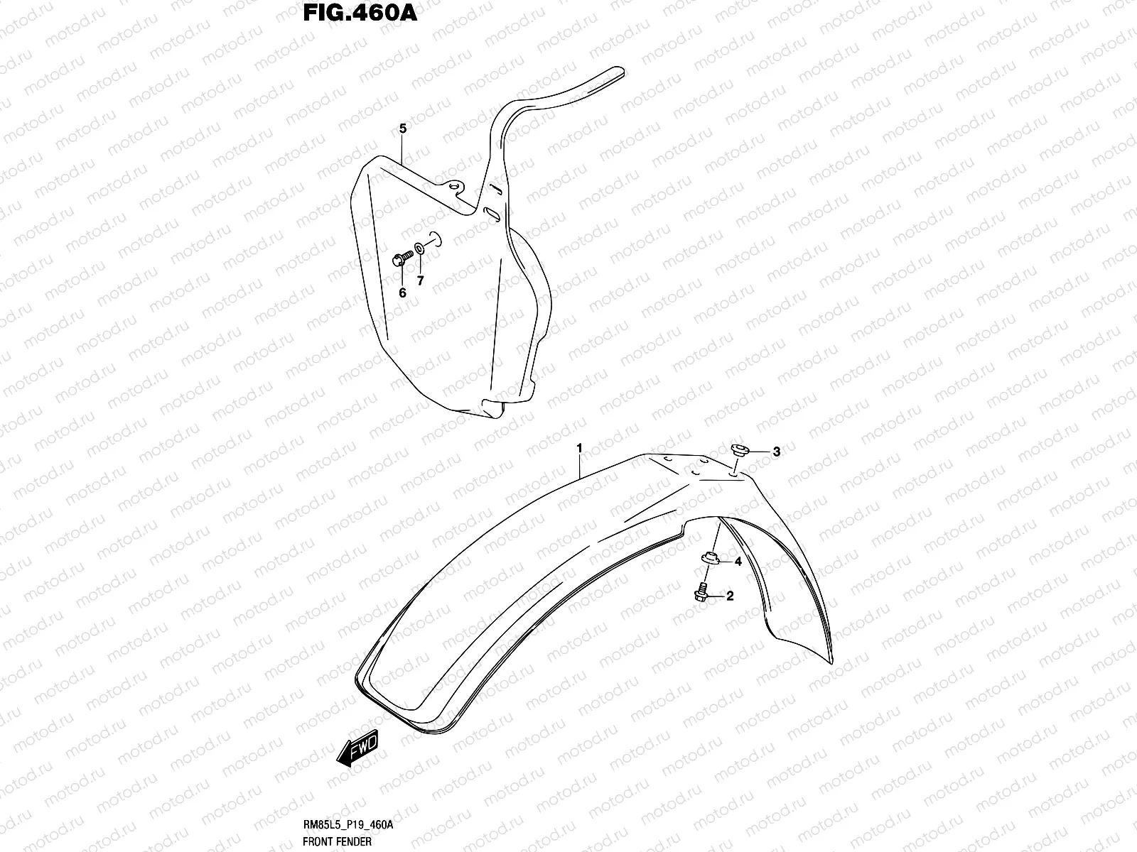 460A - FRONT FENDER