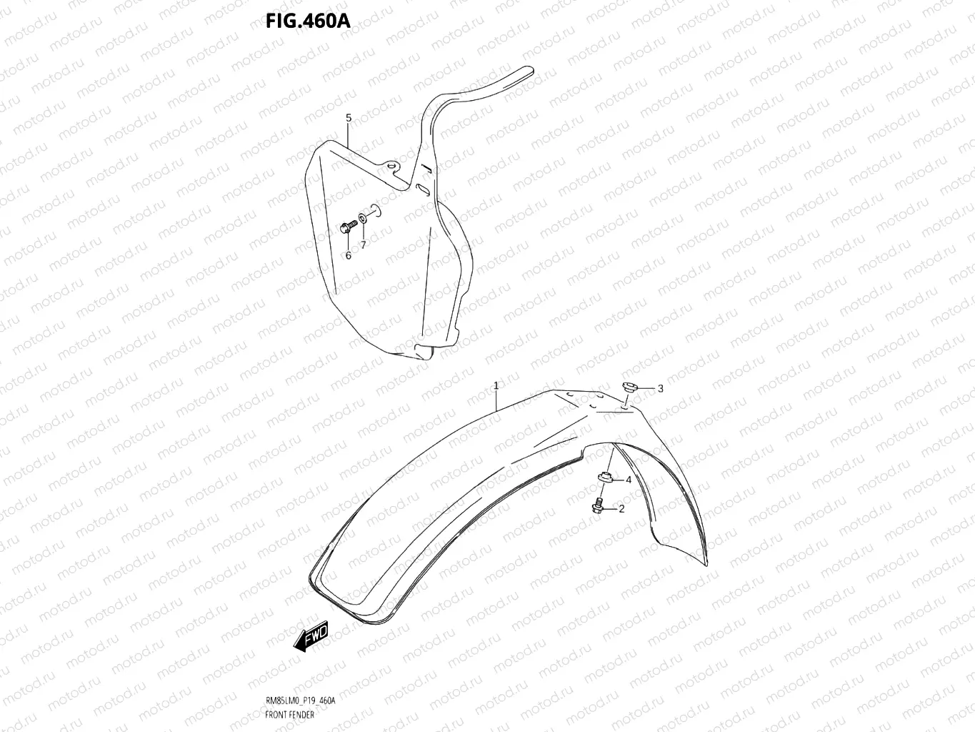 460A - FRONT FENDER