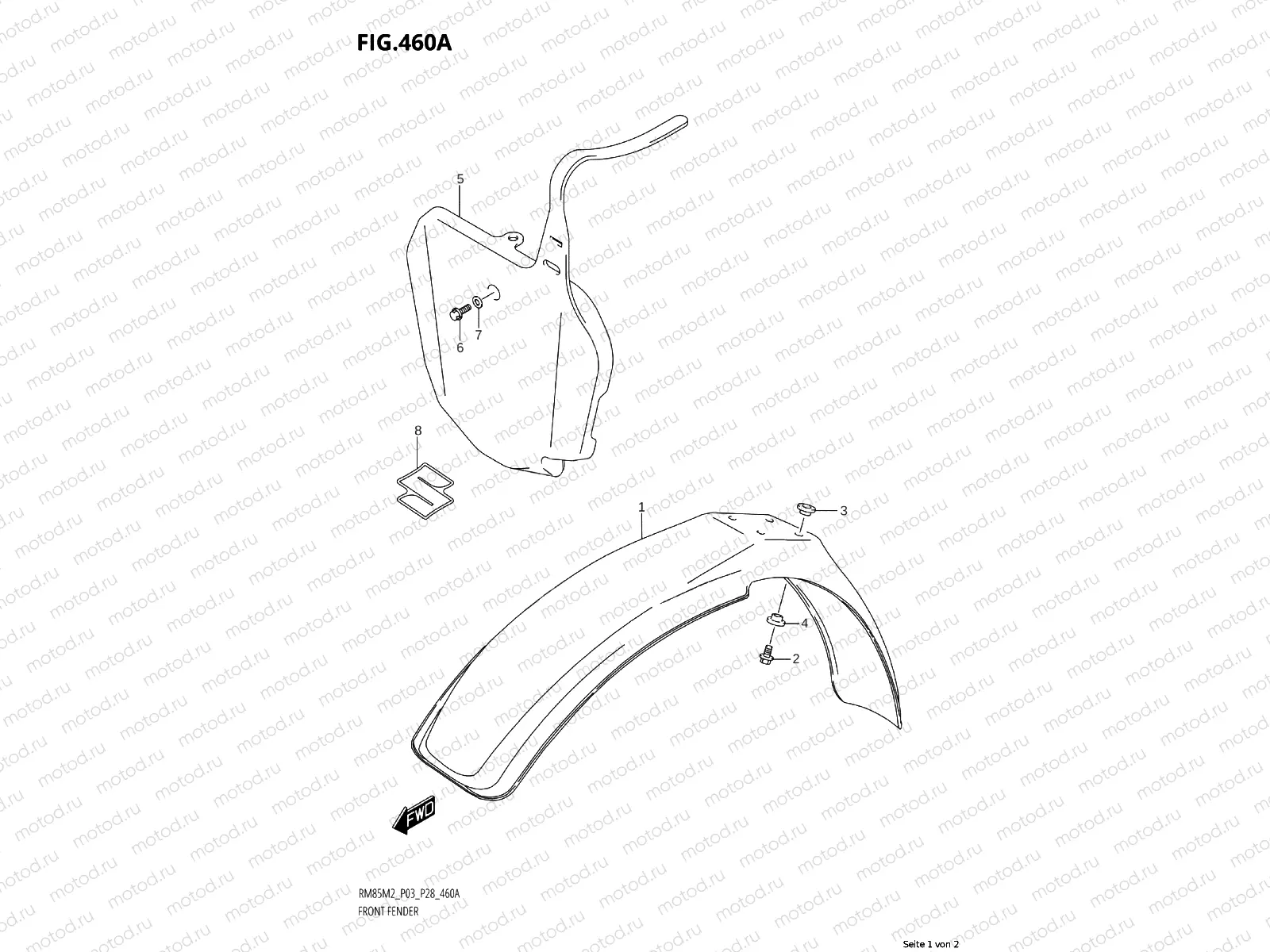 460A - FRONT FENDER