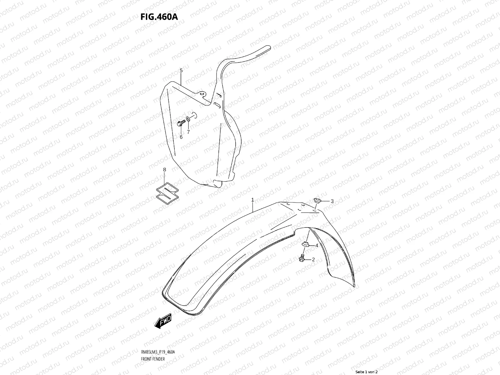 460A - FRONT FENDER