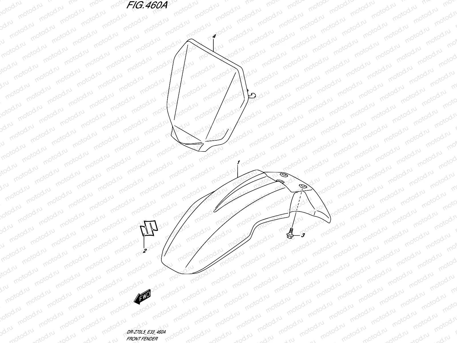 460A - FRONT FENDER