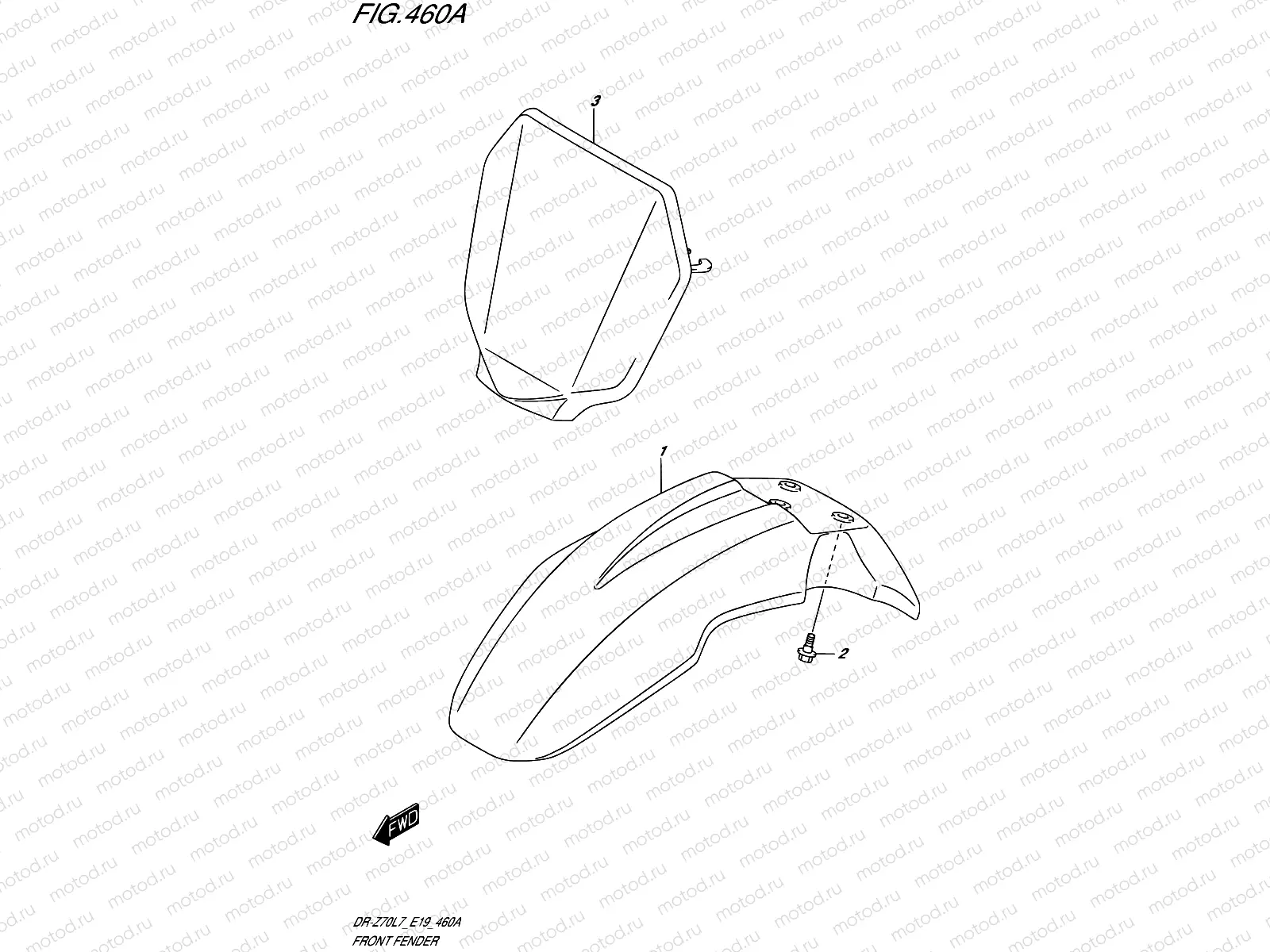 460A - FRONT FENDER