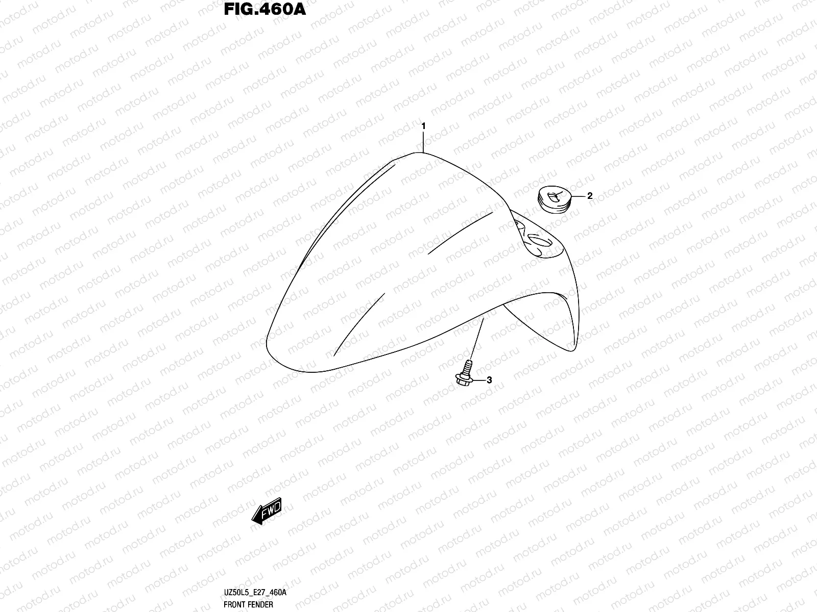 460A - FRONT FENDER