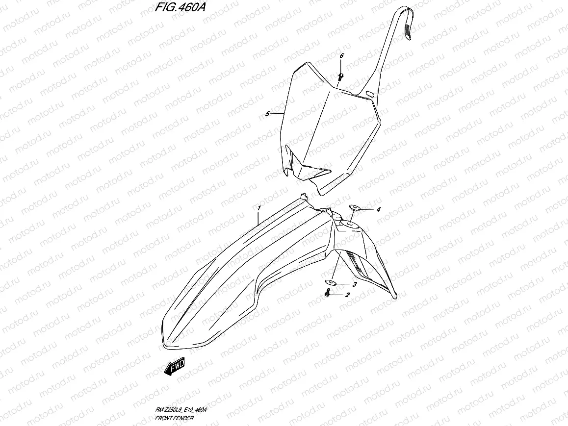 460A - FRONT FENDER
