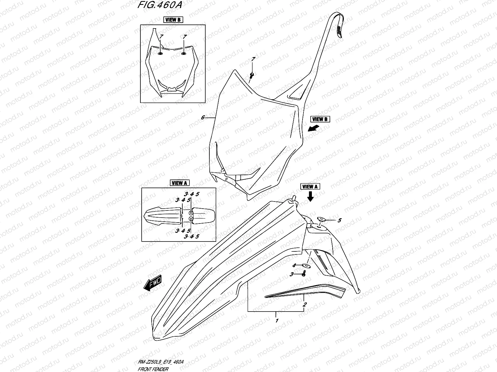 460A - FRONT FENDER