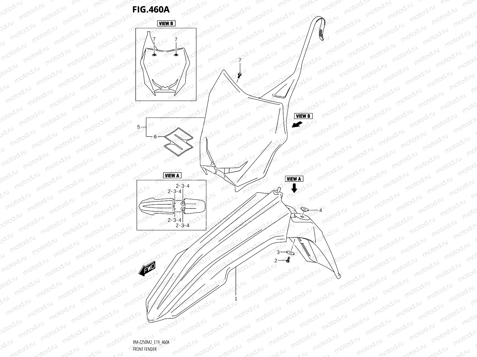 460A - FRONT FENDER