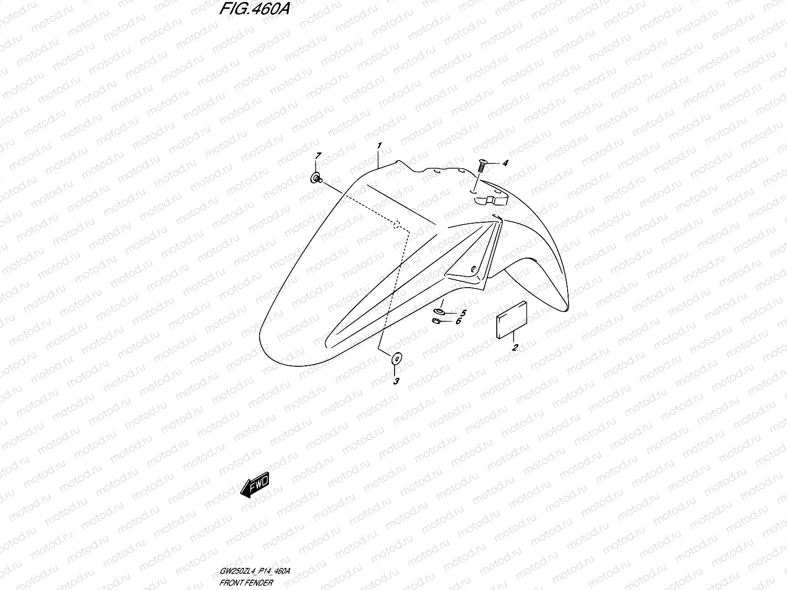 460A - FRONT FENDER
