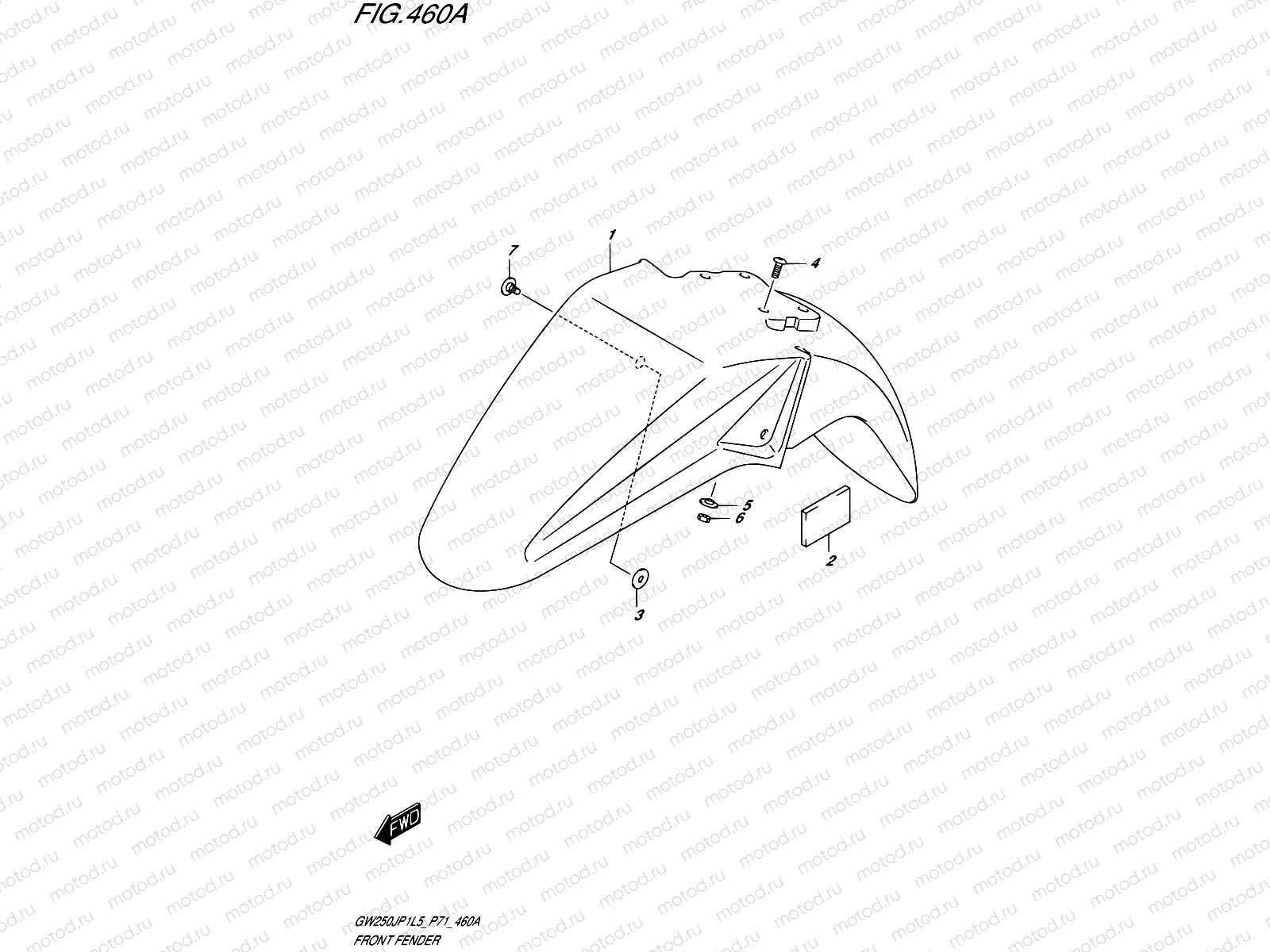 460A - FRONT FENDER