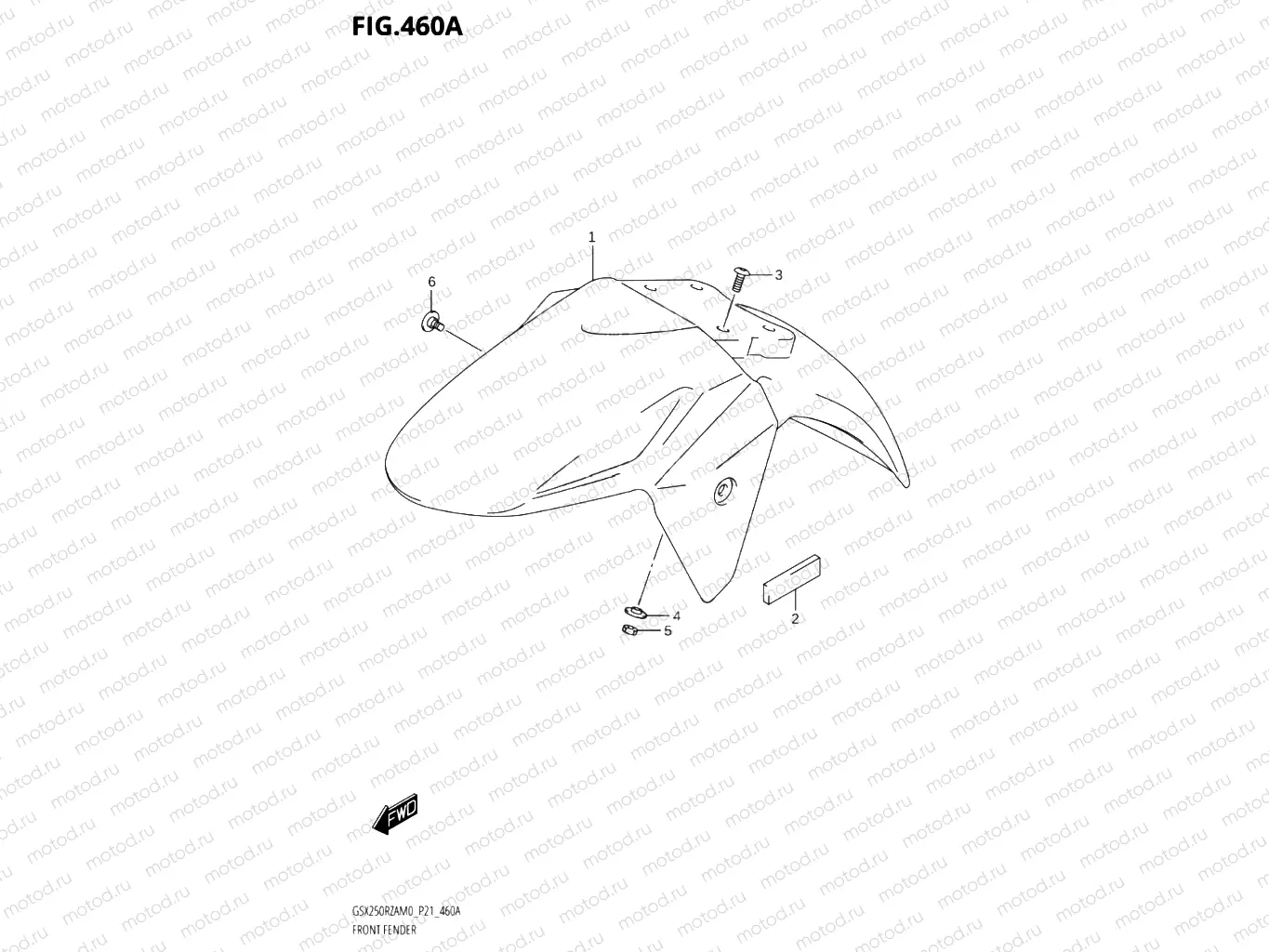 460A - FRONT FENDER