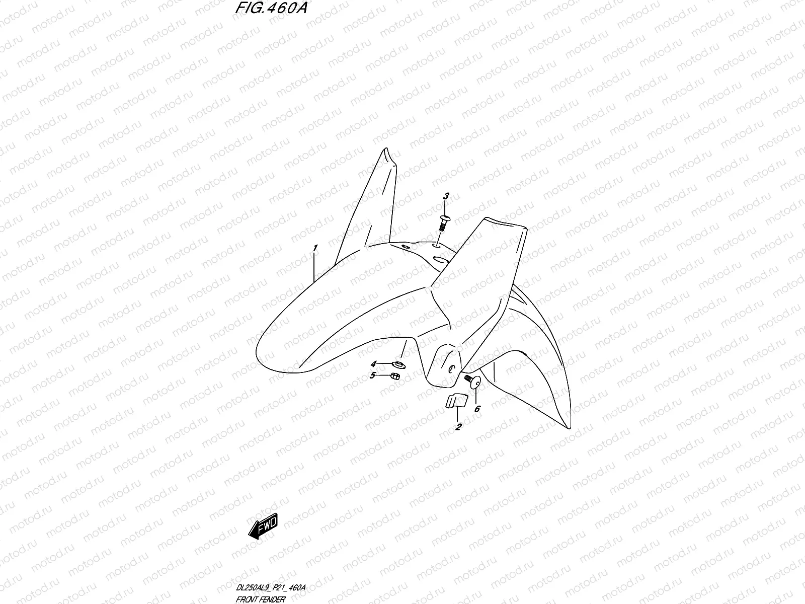 460A - FRONT FENDER