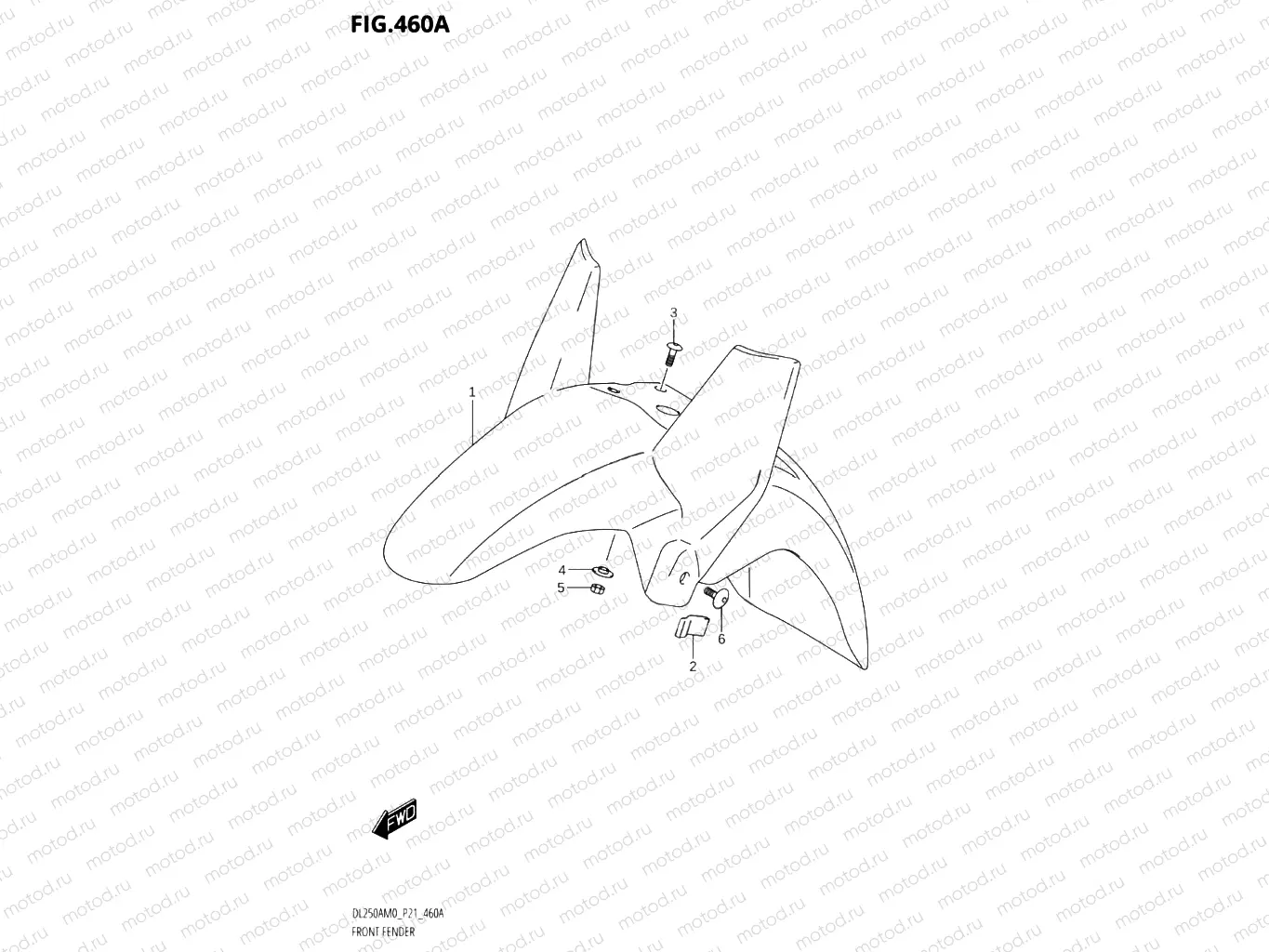 460A - FRONT FENDER