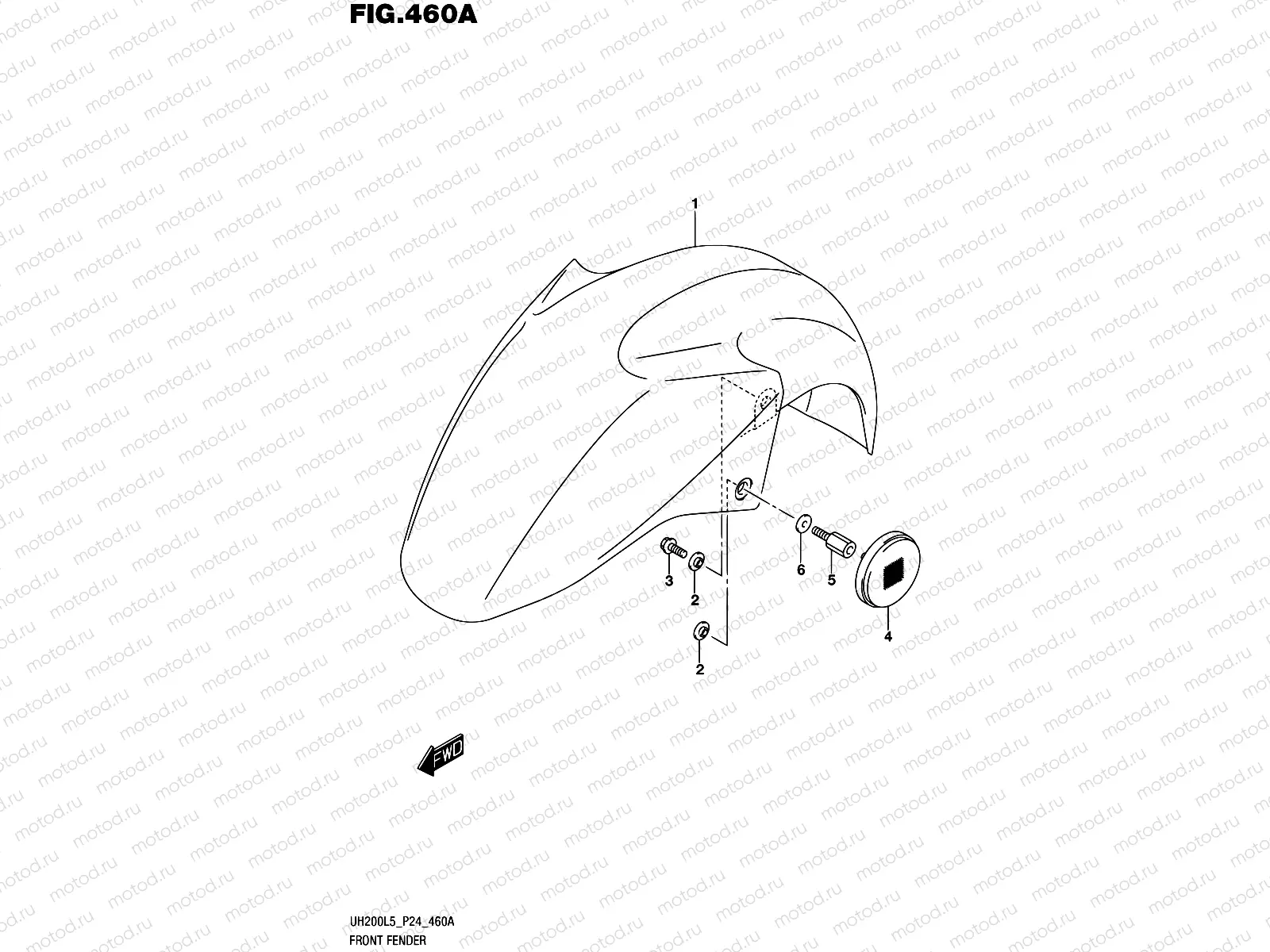 460A - FRONT FENDER