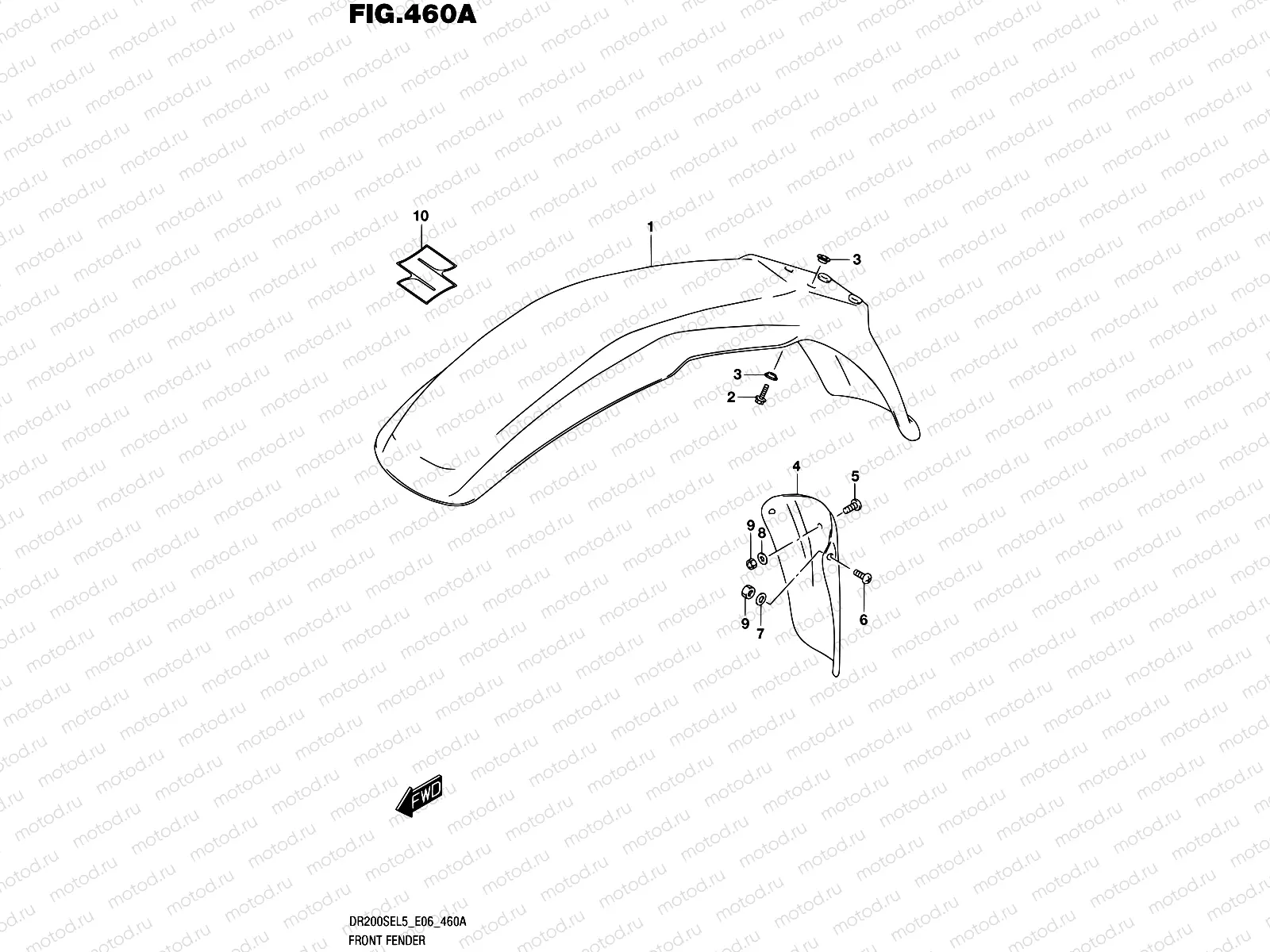 460A - FRONT FENDER