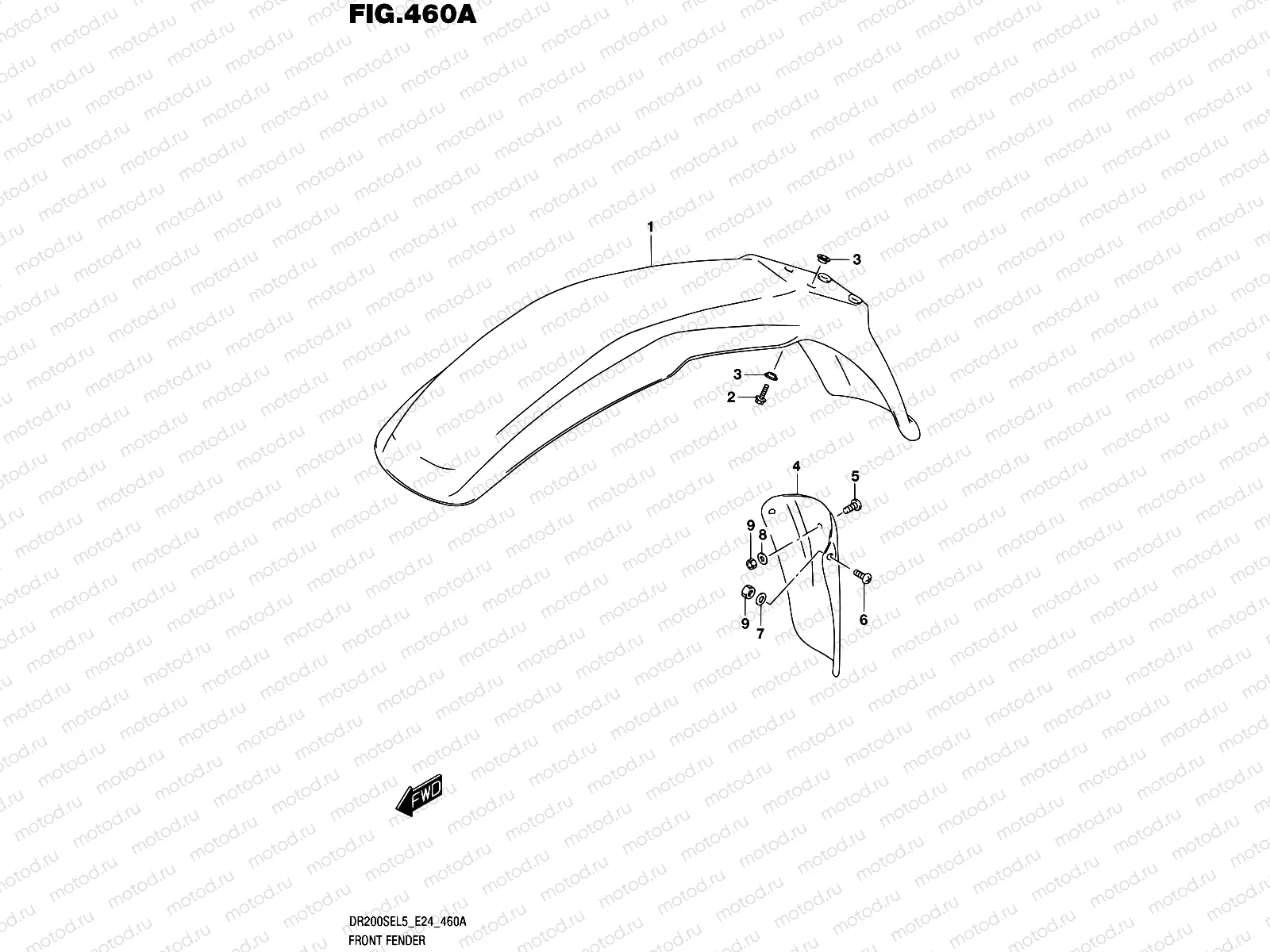 460A - FRONT FENDER