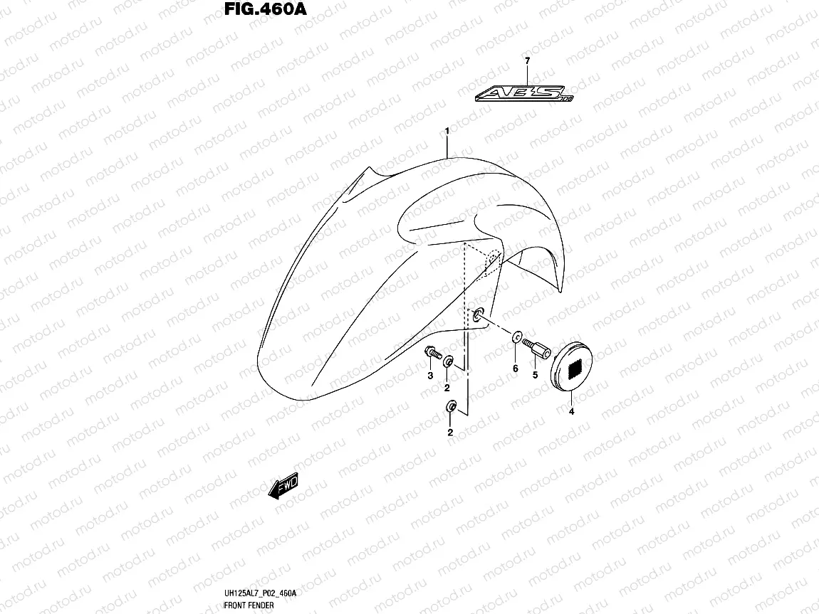 460A - FRONT FENDER