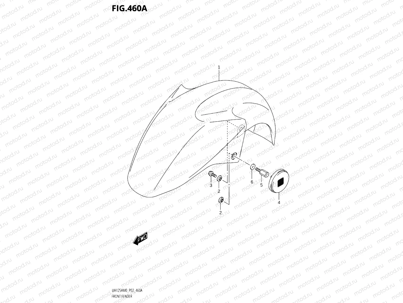 460A - FRONT FENDER