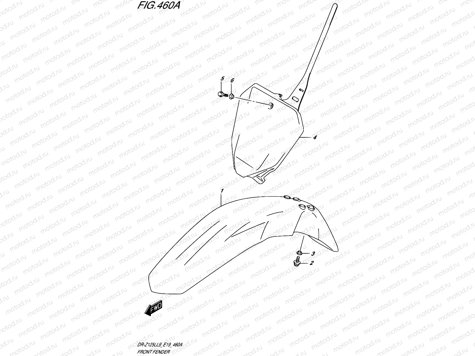 460A - FRONT FENDER