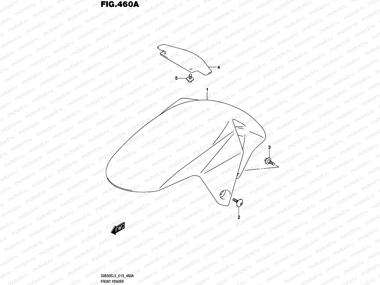 460A - FRONT FENDER