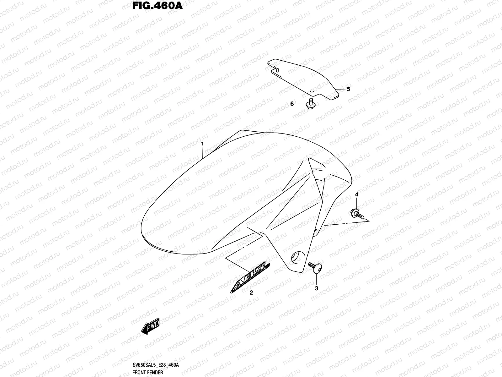 460A - FRONT FENDER