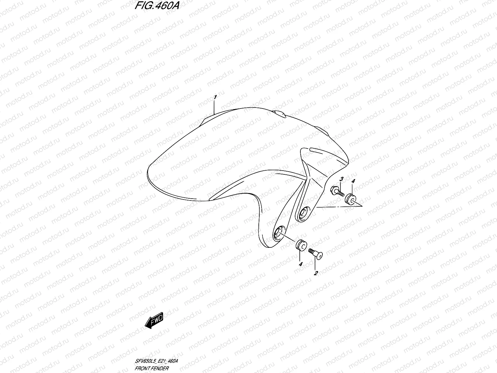 460A - FRONT FENDER