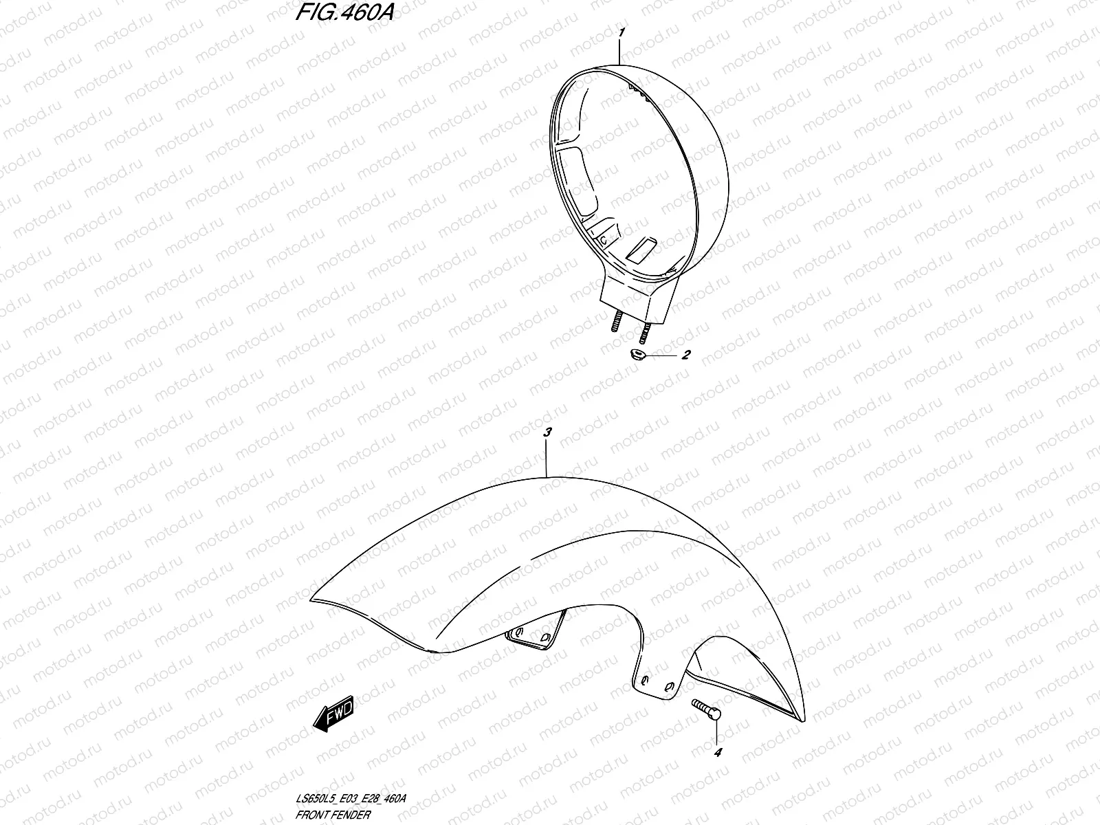 460A - FRONT FENDER