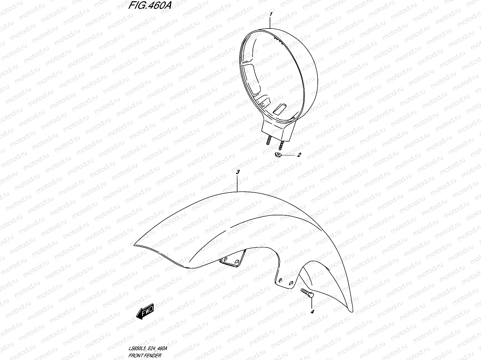 460A - FRONT FENDER