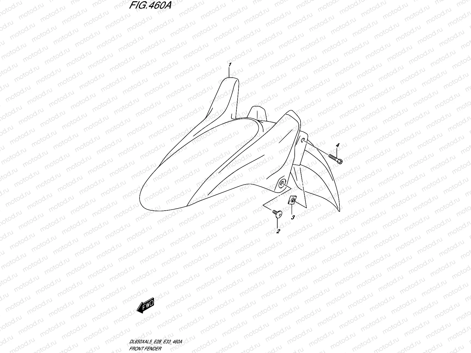460A - FRONT FENDER