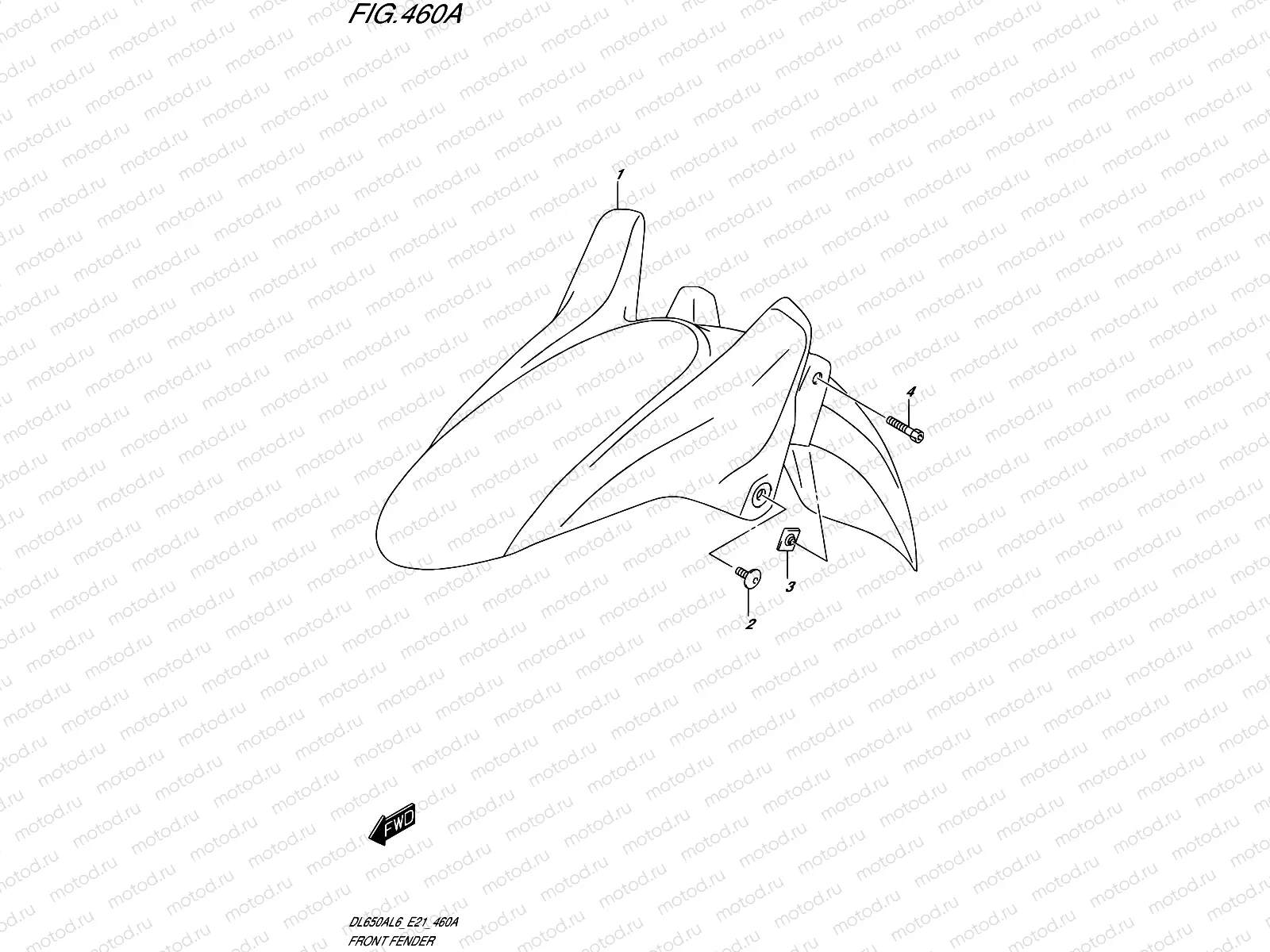 460A - FRONT FENDER
