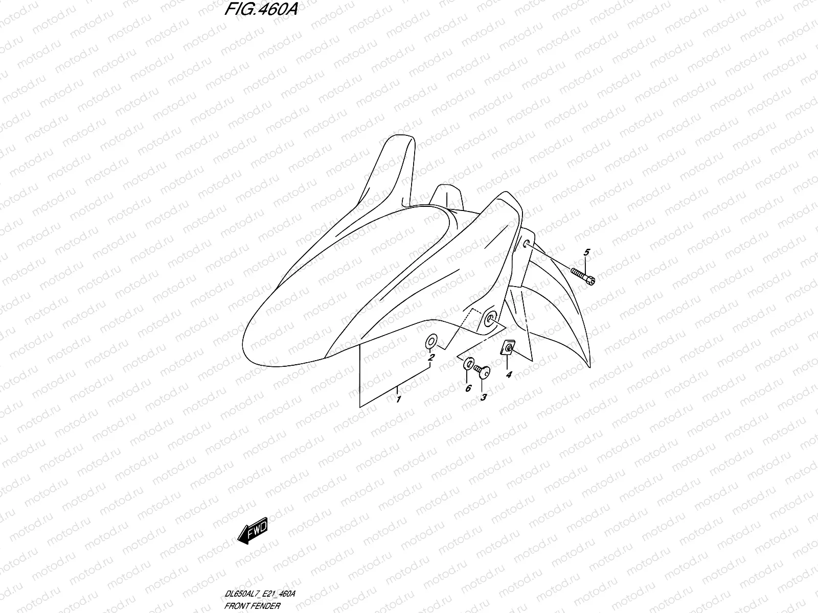 460A - FRONT FENDER