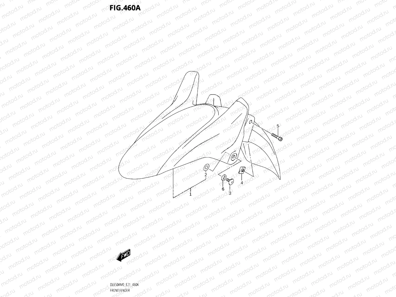 460A - FRONT FENDER
