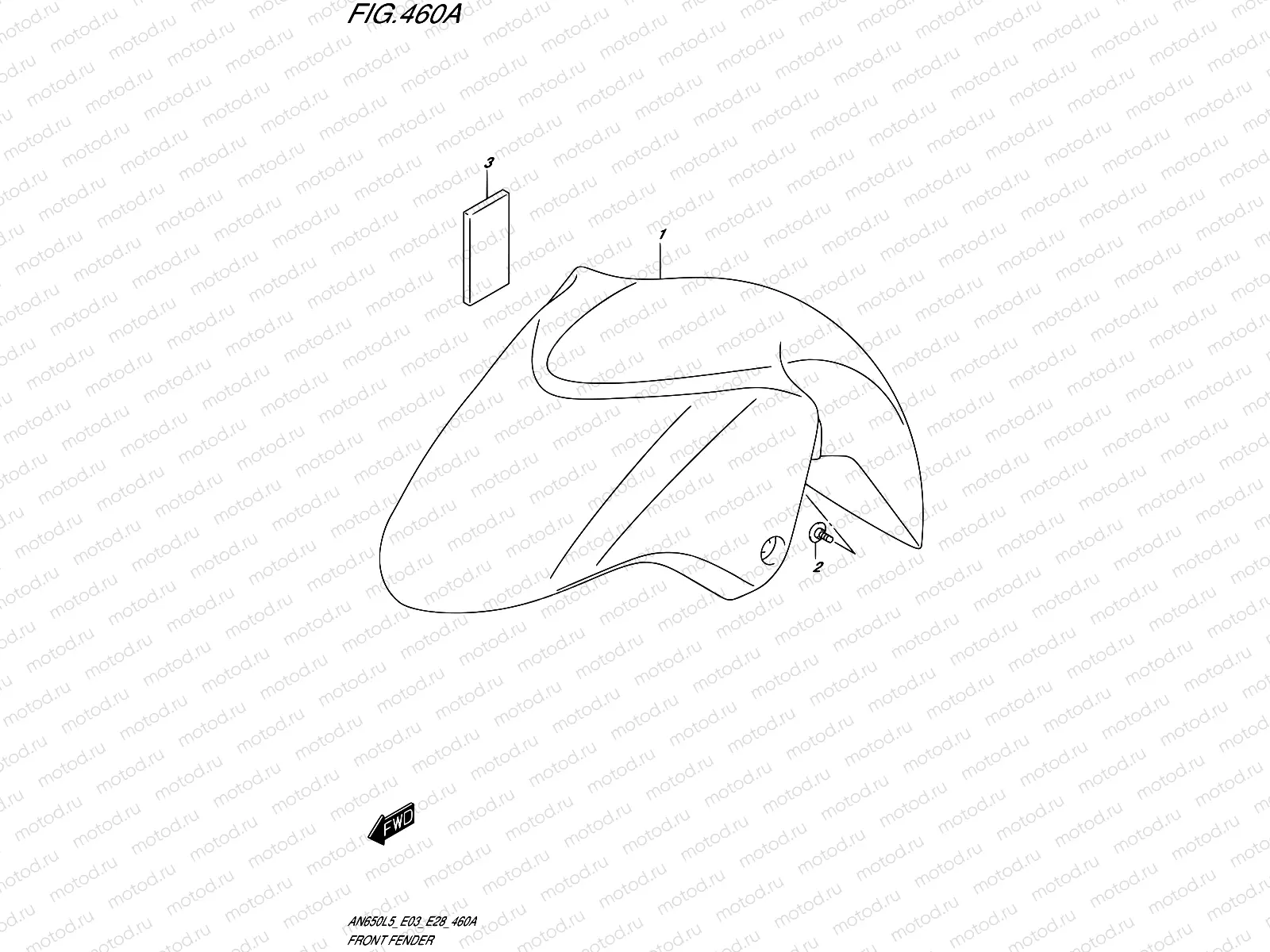 460A - FRONT FENDER
