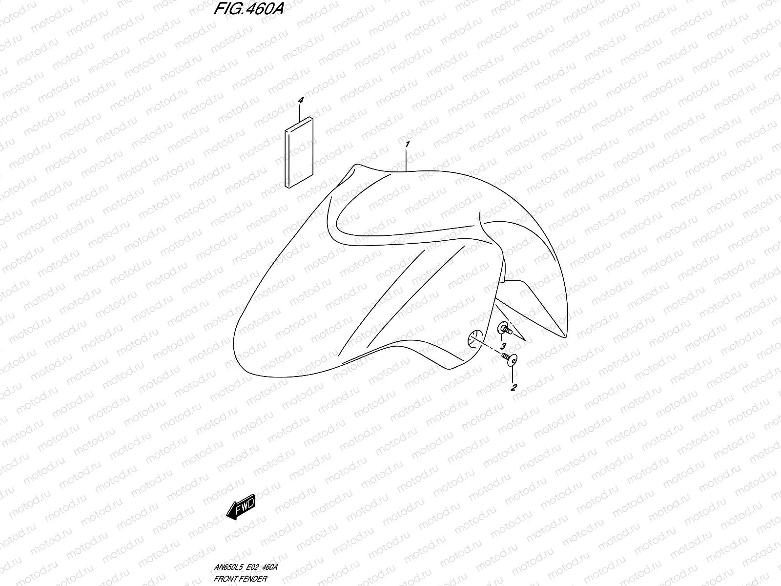 460A - FRONT FENDER
