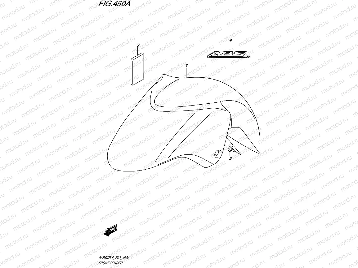 460A - FRONT FENDER