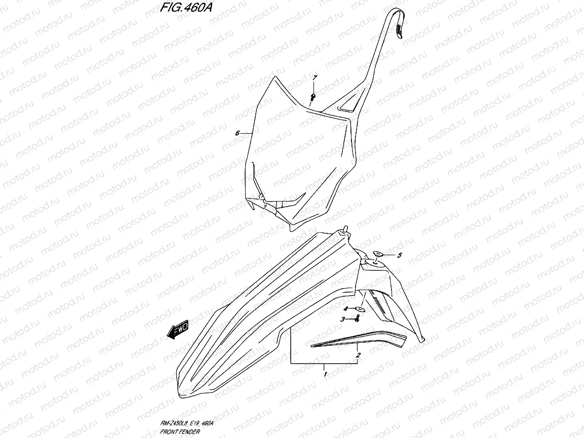 460A - FRONT FENDER