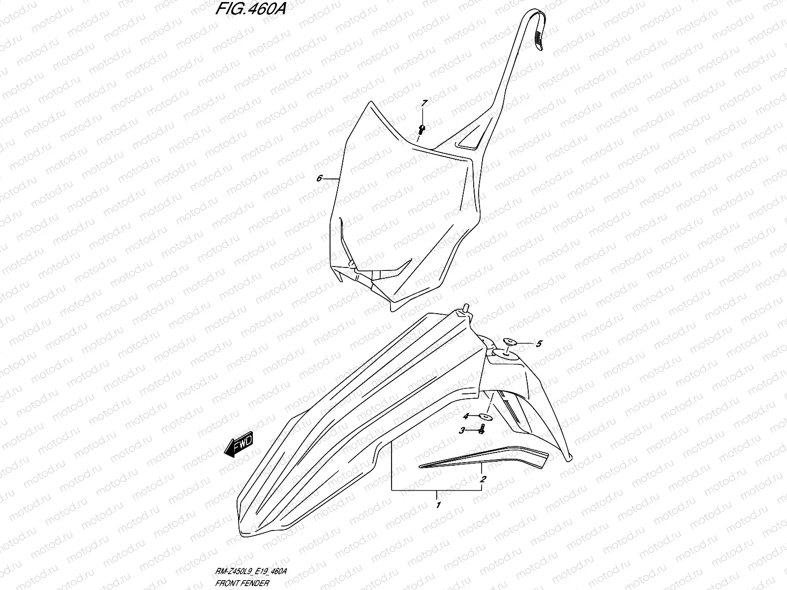 460A - FRONT FENDER