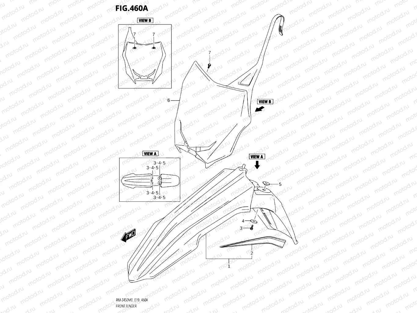 460A - FRONT FENDER
