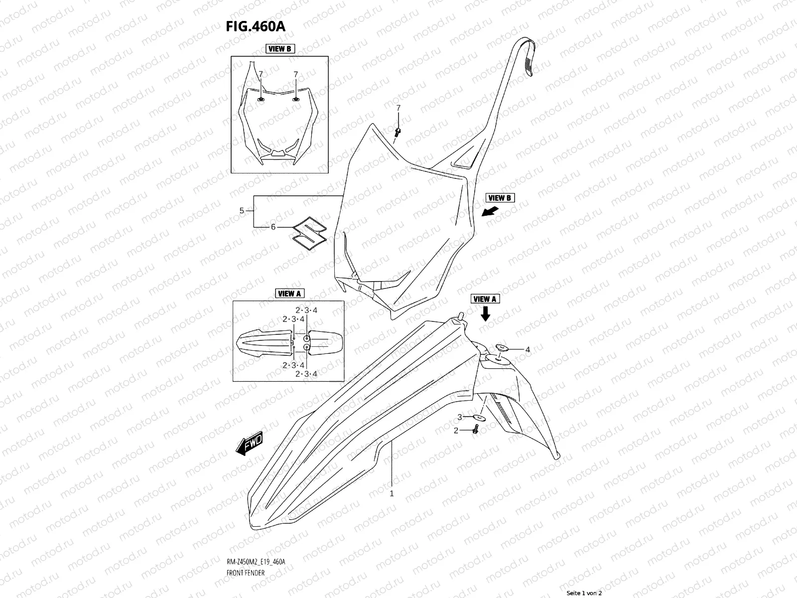 460A - FRONT FENDER