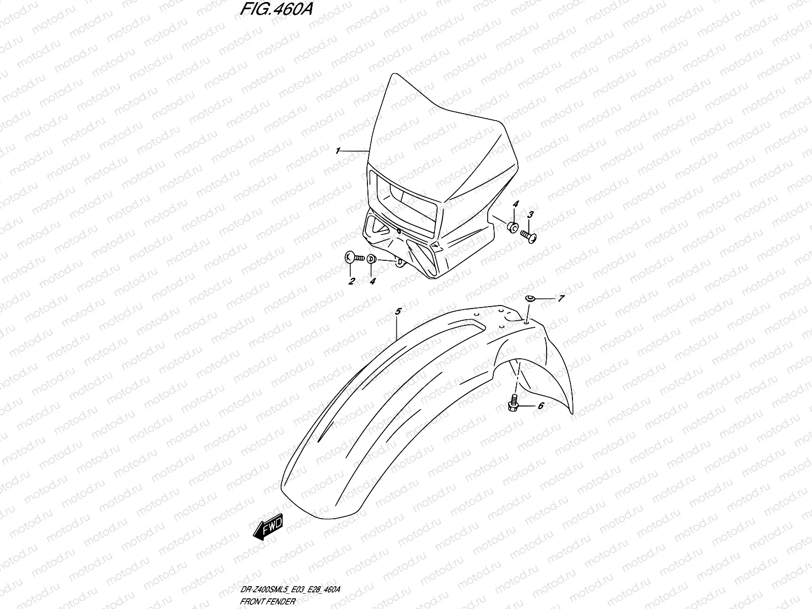 460A - FRONT FENDER