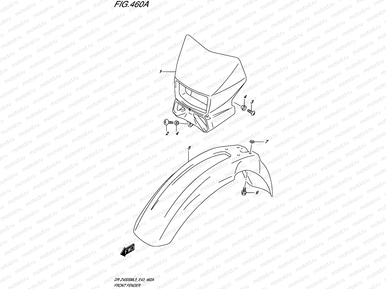 460A - FRONT FENDER
