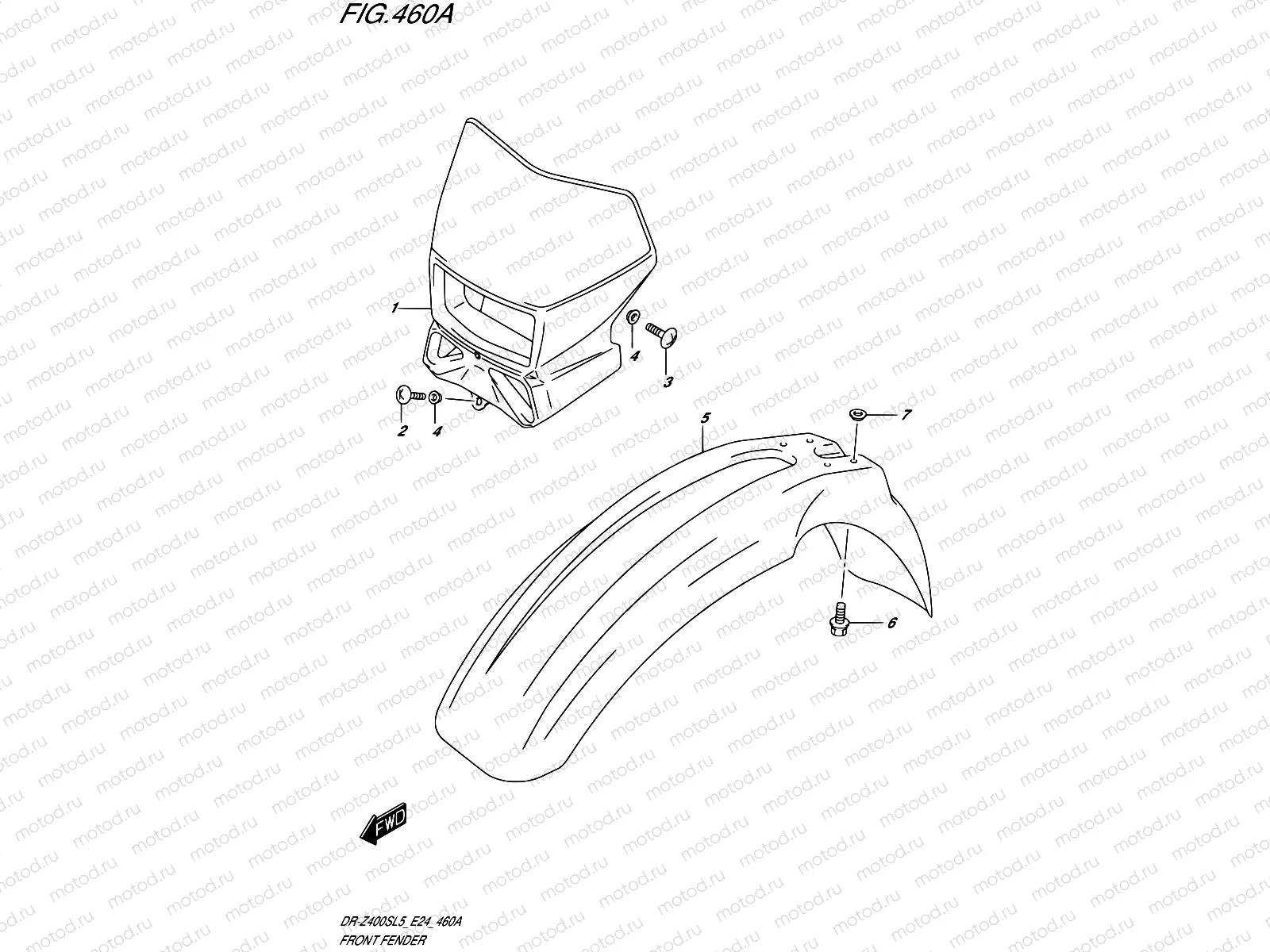460A - FRONT FENDER