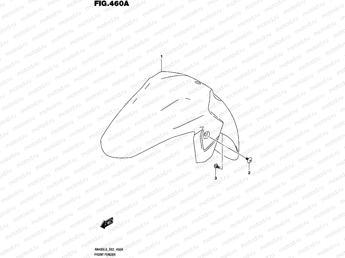 460A - FRONT FENDER