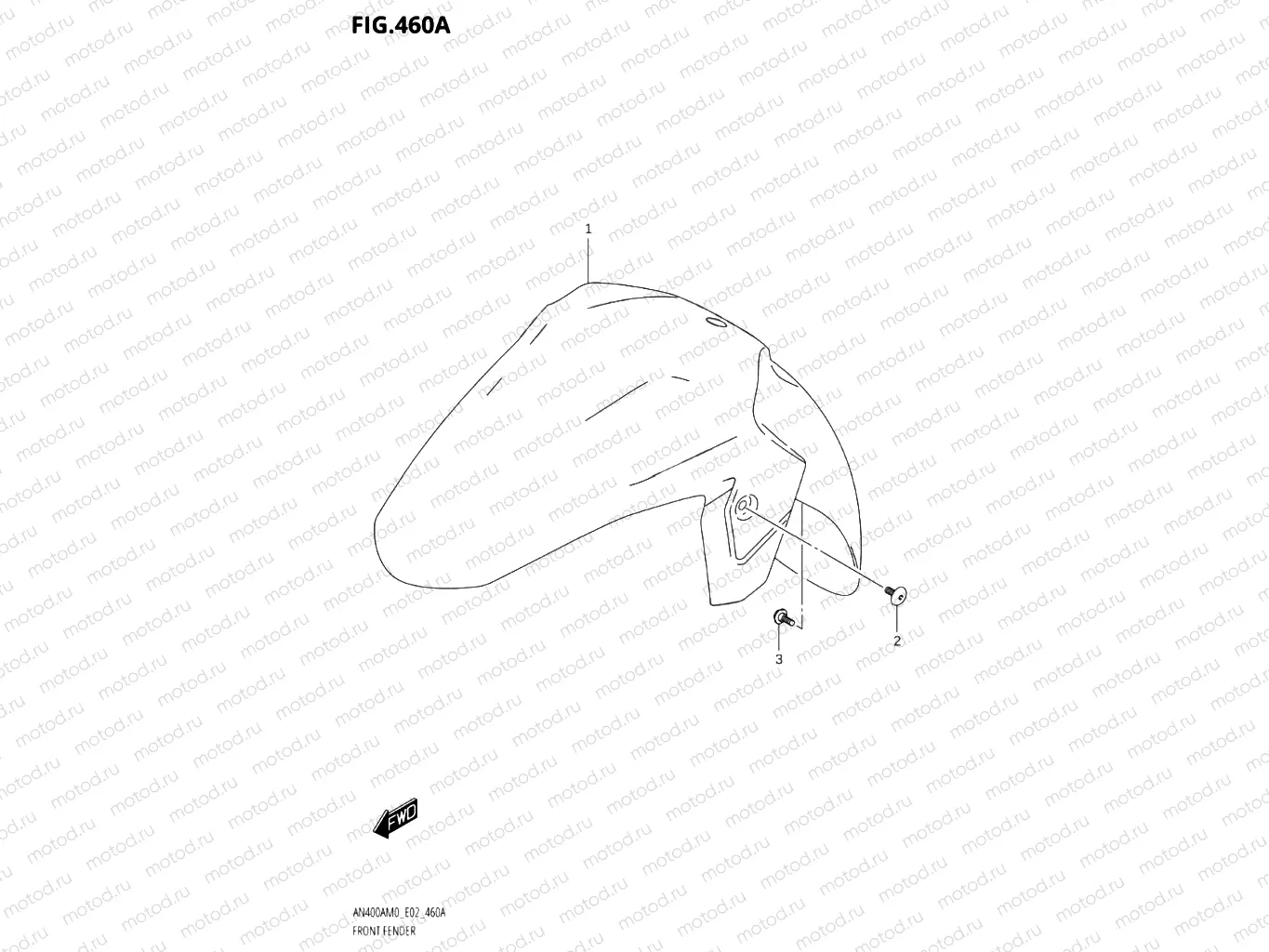 460A - FRONT FENDER
