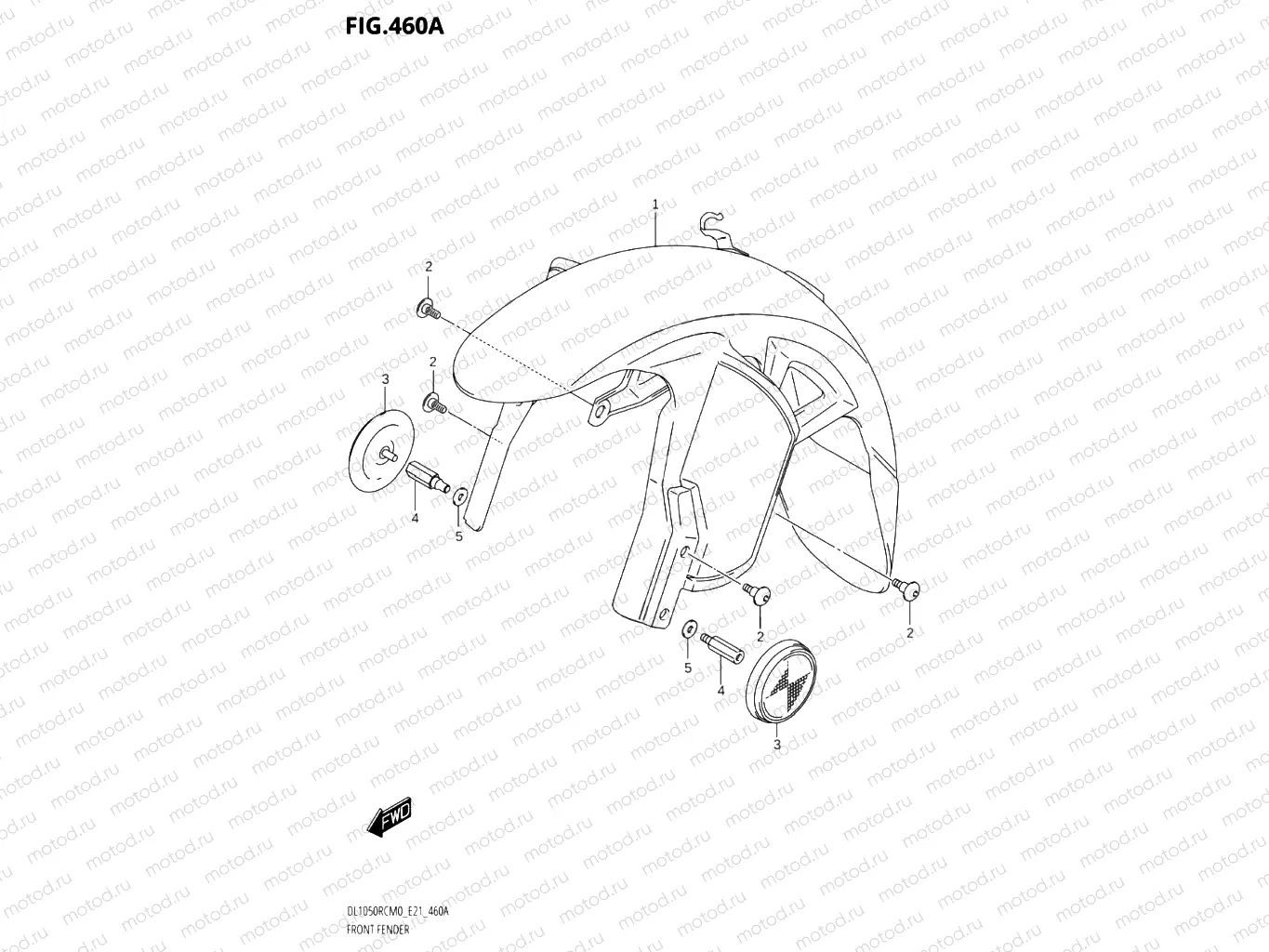 460A - FRONT FENDER
