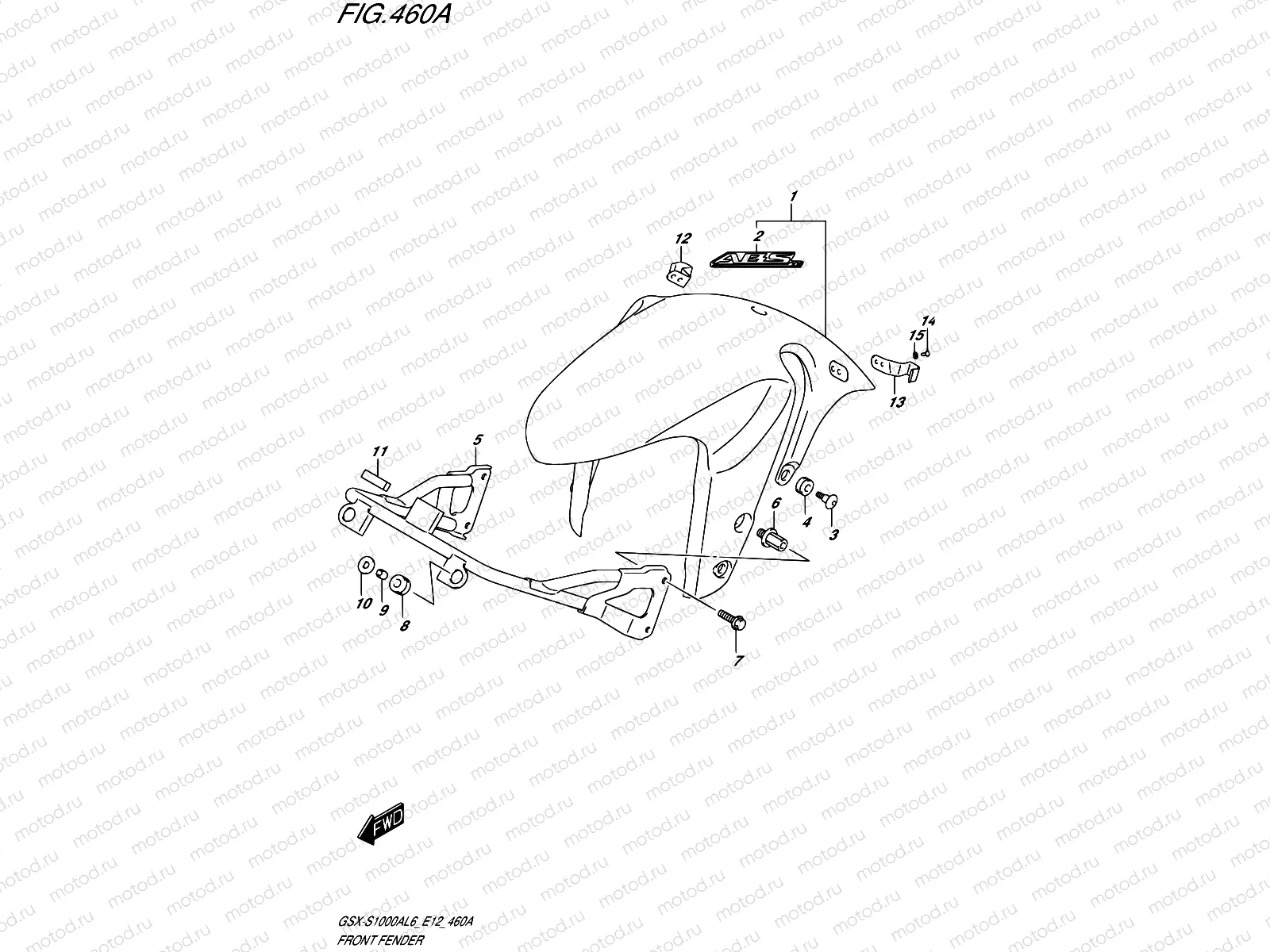 460A - FRONT FENDER