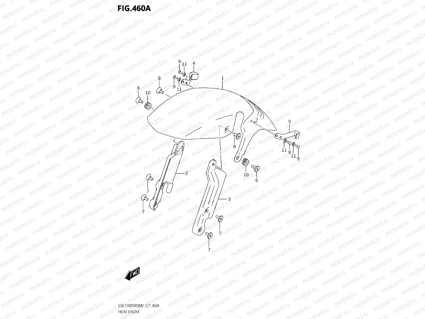 460A - FRONT FENDER